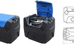 Polttoöljysäiliö 250 l IBH, pumpulla ja pistoolilla